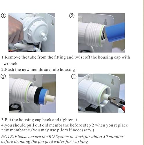 GE FX12M Reverse Osmosis Replacement Membrane - Sealed With Instructions (Model FX12M TFM-24)