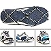 Pawaca 1 Pair Universal Size Walk Traction Cleats for Walking on Snow and Ice, Anti-Slip Ice Grips Traction Cleats Grippers Spikes Crampons for Walking, Jogging, Hiking on Ice Slippy Ground