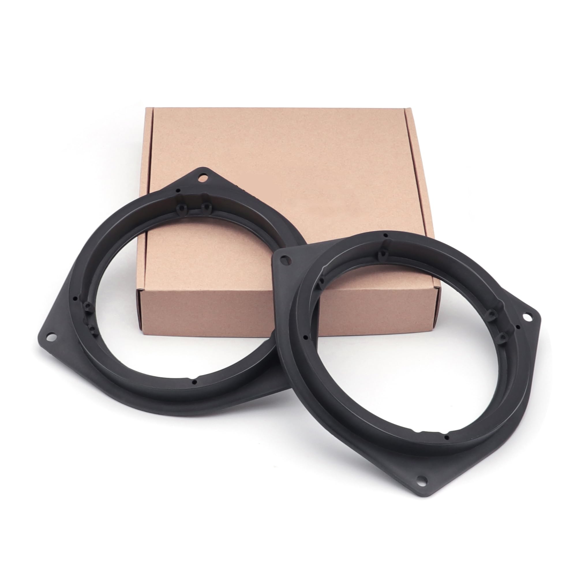 REAMTOP 6.5" Aftermarket Plastic Black Speaker Adapter. Fitted for Toyo ta Avalon, Corolla, Highlander, Prius, RAV, Solara, Tacoma, Venza, Yaris, Crown, Reiz, BYD F3 — image 1