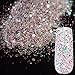 Pink Black Glitter UV Nail Art Glitter Mix Size Acrylic Powder Pentagon Sequins Sheet Nail Supplies Decoration 274