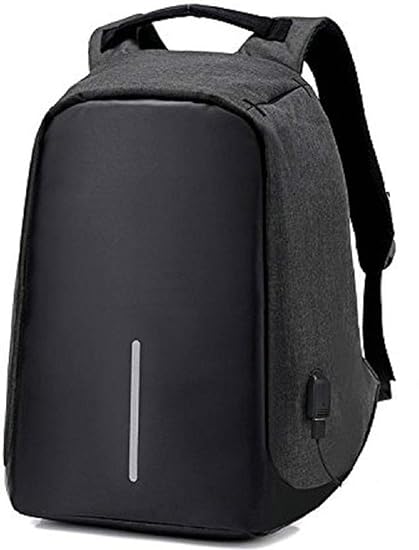 Vomoco ANT9 Fabric Anti-Theft Water Resistant Bag with Computer USB Charging Port Lightweight Laptop Backpack (Assorted Colour)