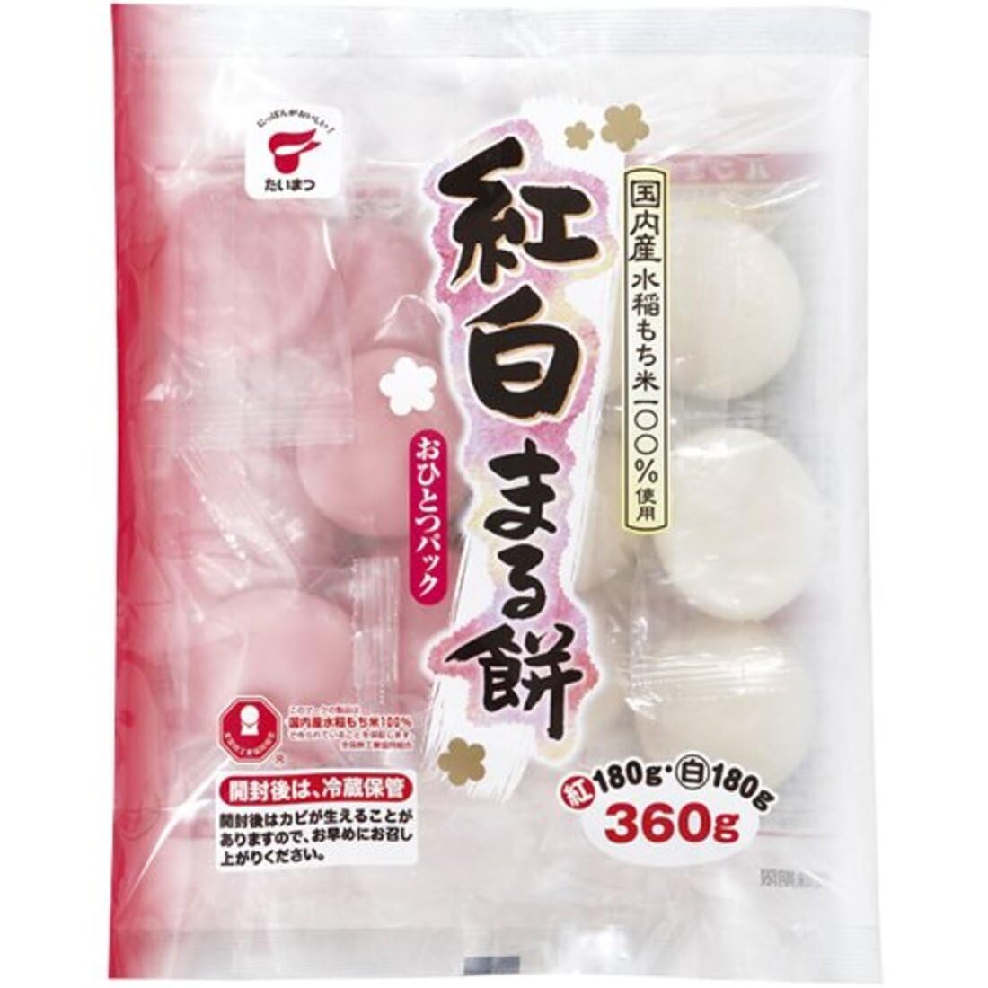 たいまつ食品 紅白まる餅 360g商品画像