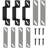Screen Door Latch Replacement Kit for Storm Door(3,Black) | Replacement Latch Hardware, Easy Installation, Screen &amp; Storm Door Repair, Durable Door Accessory