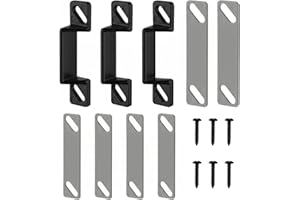 Avenuebool Screen Door Latch Replacement Kit Compatible with Prime-Line K 5148 1-11/16 in. Zinc Diecast Constructed Strike Plate Assortment for Storm and Screen Door Hardware (Black)