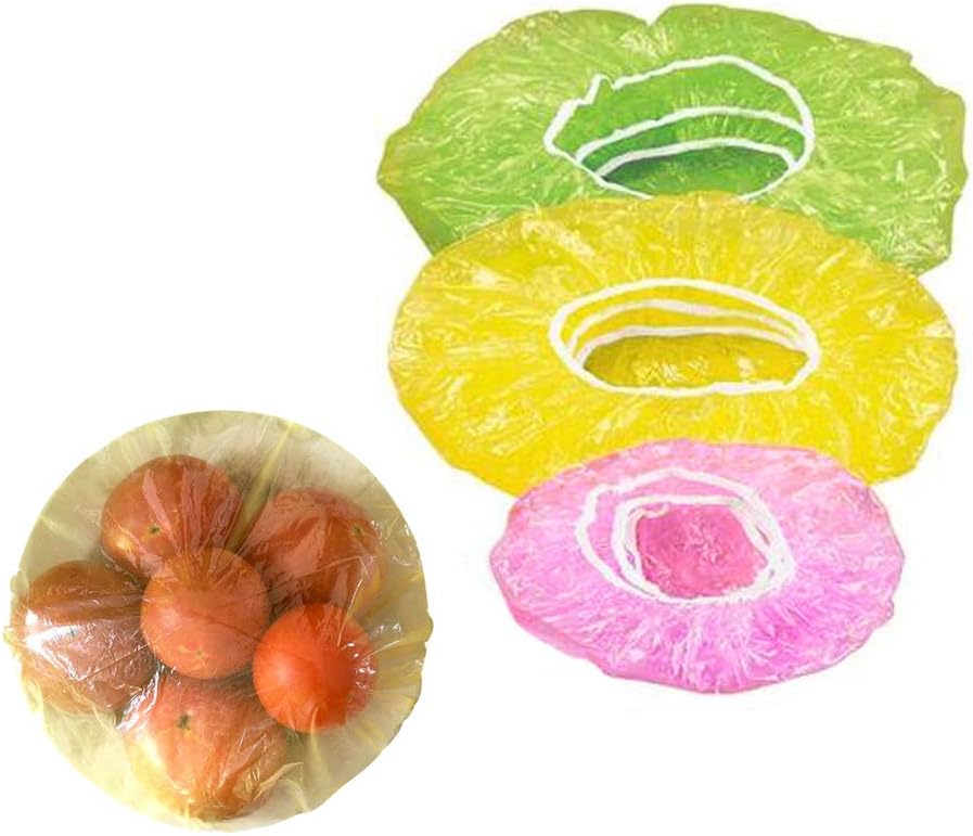 Plastic Food Covers,60 Pcs Reusable Clear Food Storage Covers BPA Free