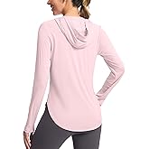 G Gradual Women's UPF 50+ Sun Shirt with Hoodie Long Sleeve UV Protection Shirts Lightweight Hiking Fishing Shirts for Women