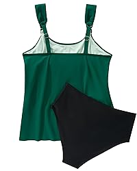 RXRXCOCO Women Tankini Bathing Suits Ruffle High