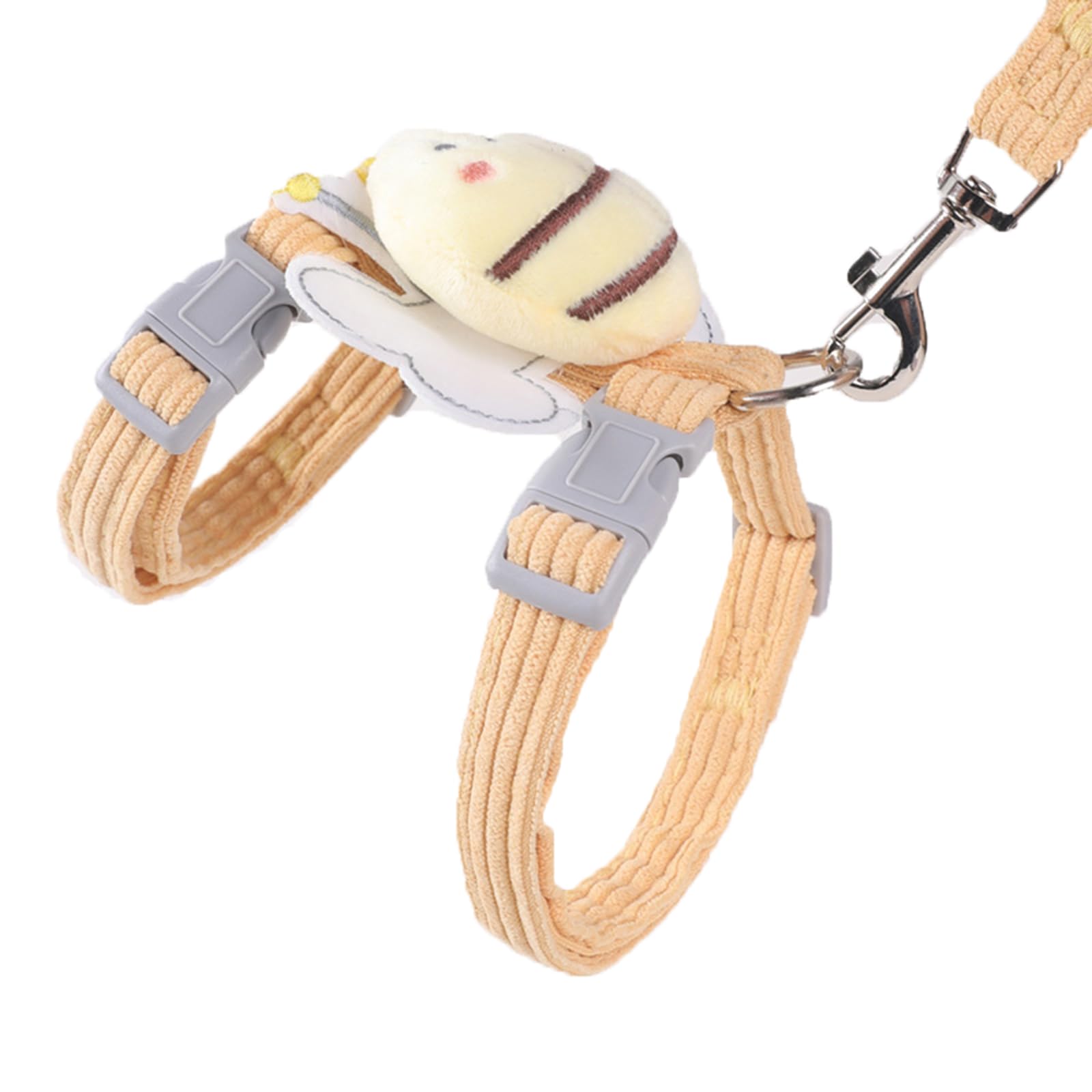 Escape Proof Cat & Dog Harness & Leash - Outdoors Walking Travel Kitten Harness - M Yellow