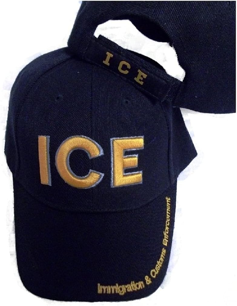 ICE Immigration & Customs Enforcement Embroidered Hat Baseball Style Ball Cap Clothing