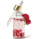 DAMUSI Rose Essential Oil for Face &amp; Body, Moisturize Dry Skin, 1 Fl Oz | Essential Oils for Women, Deeply Nourish Natural Face Moisturizer &amp; Massage Oils for Nails &amp; Hair Care