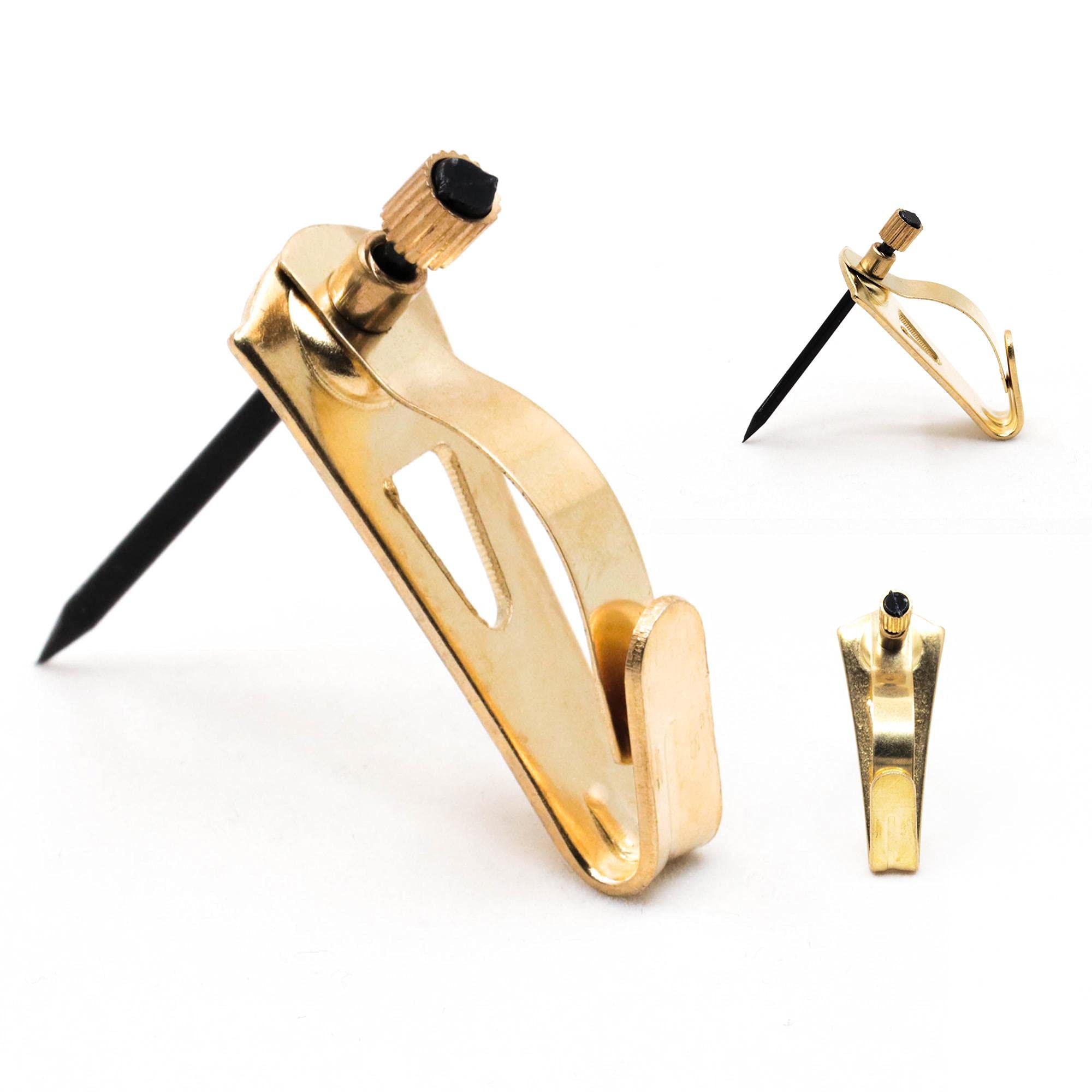 Earthquake Hangers 30 lb - 100 Pack - Tremor Hooks - Locking Picture Hanging Hooks - Earthquake Picture Hangers