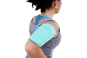 Phone Armband Sleeve: Best Running Sports Arm Band Strap Holder Pouch Case for Exercise Workout Fits iPhone 5S SE 6 6S 7 8 X 