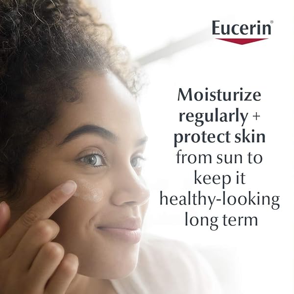 EUCERIN DAILY PROTECTION FACE LOTION WITH BROAD SPECTRUM SPF 30 SUNSCREEN, FACE SUNSCREEN MOISTURIZES AND HELPS PROTECT SENSITIVE, DRY SKIN, FRAGRANCE FREE, 4 FL OZ (PACKAGING MAY VARY)