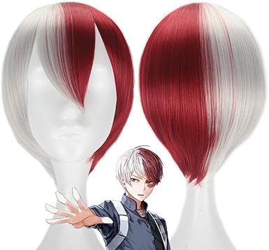 شعر مستعار شوتو تودوروكي بوكو نو هيرو أكاديميا التنكري قصير أحمر أبيض أنيمي ماي هيرو أكاديميا شعر مستعار تودوروكي شوتو هير Tkc Ae One Size Amazon Ae