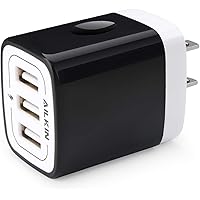 Wall Charger Plug, AILKIN USB Plug Wall, 3MultiPort Home Charger Station Cube Box Charger Outlet Base Brick Block…