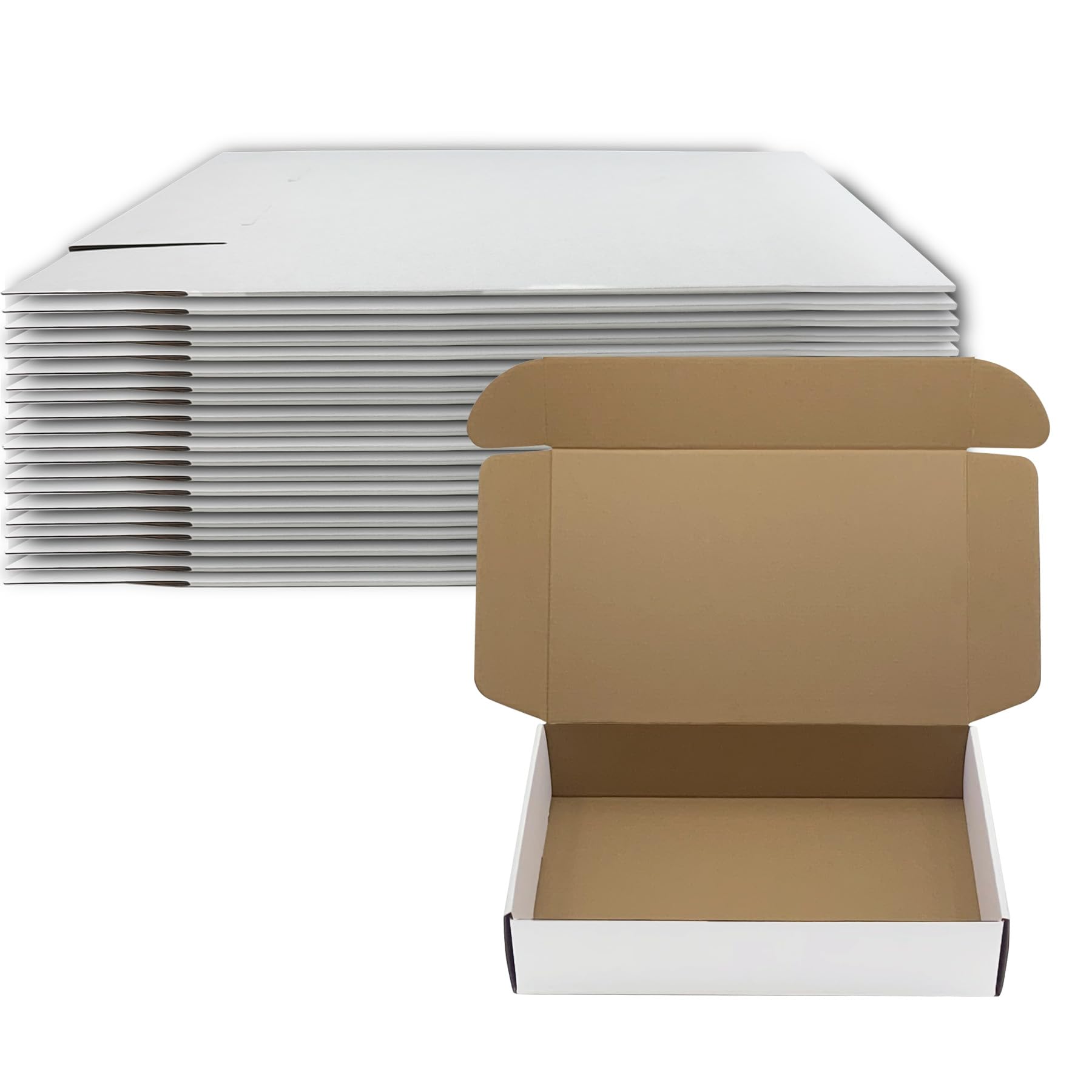 Photo 1 of 14x9x3 inch Shipping Boxes Set of 20? White Corrugated Cardboard Box Mailer Boxes for Packaging Small Business Shipping?Mailing Boxes Bulk for Birthday Wedding Party Book Literature Gift Giving