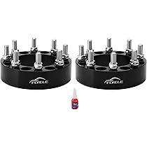 DCVAMOUS 2PC 8x6.5 Wheel Spacers 3 Inch With 9/16" Studs Compatible With Dodge 8 Lug 8x165.1 For 1994-2010 R-A-M 2500 3500 | 1988-1998 F250 F350 (Must