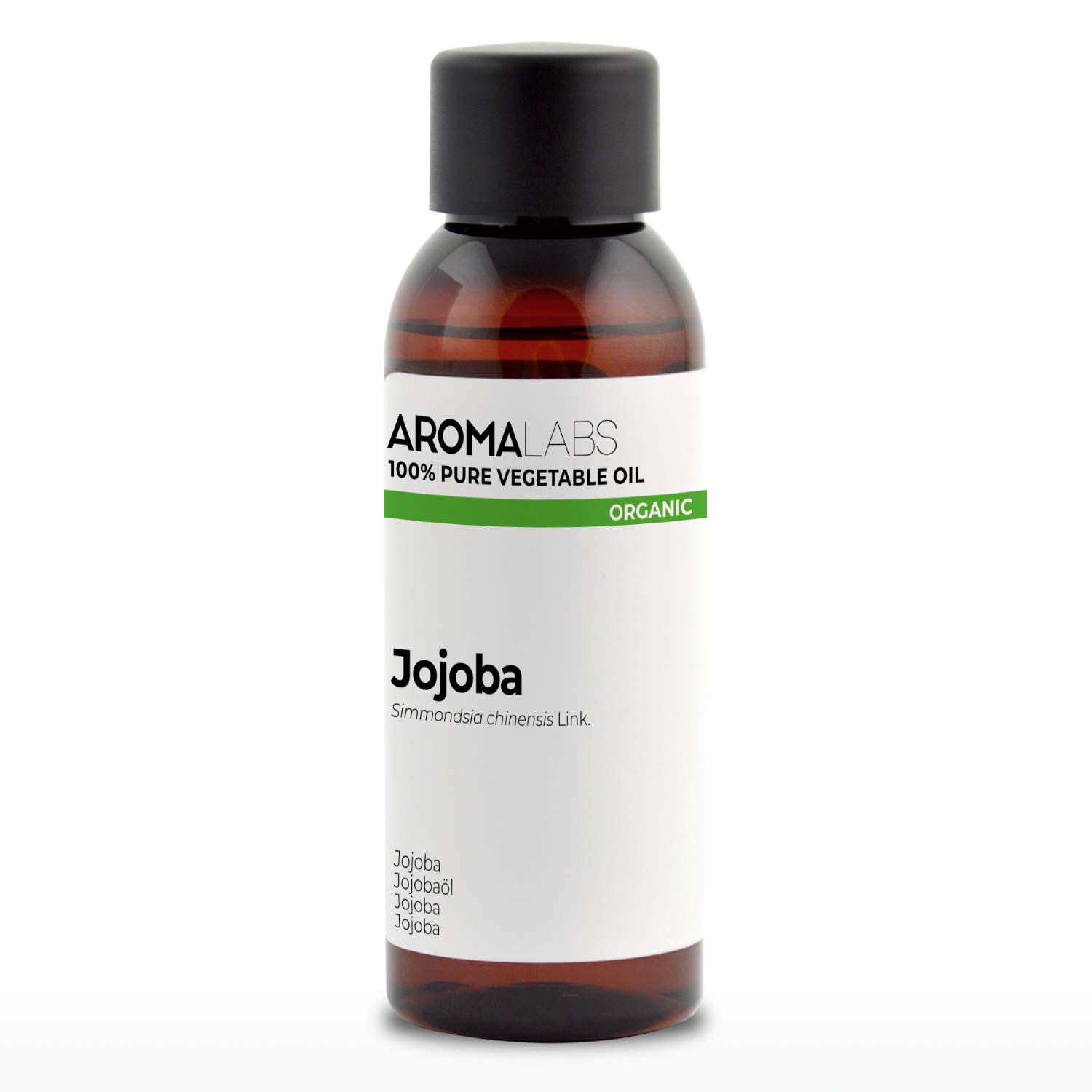 ORGANIC - JOJOBA Oil - 50mL - 100% Pure, Natural, Cold Pressed and Cosmos Certified - AROMA LABS (French Brand)