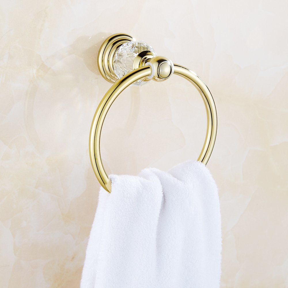 AUSWIND European Antique Luxury Gold Polished Stainless Steel Crystal