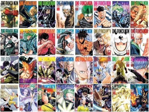One-Punch Man Series Vol. 1-32, 32 Books Collection Set, by One