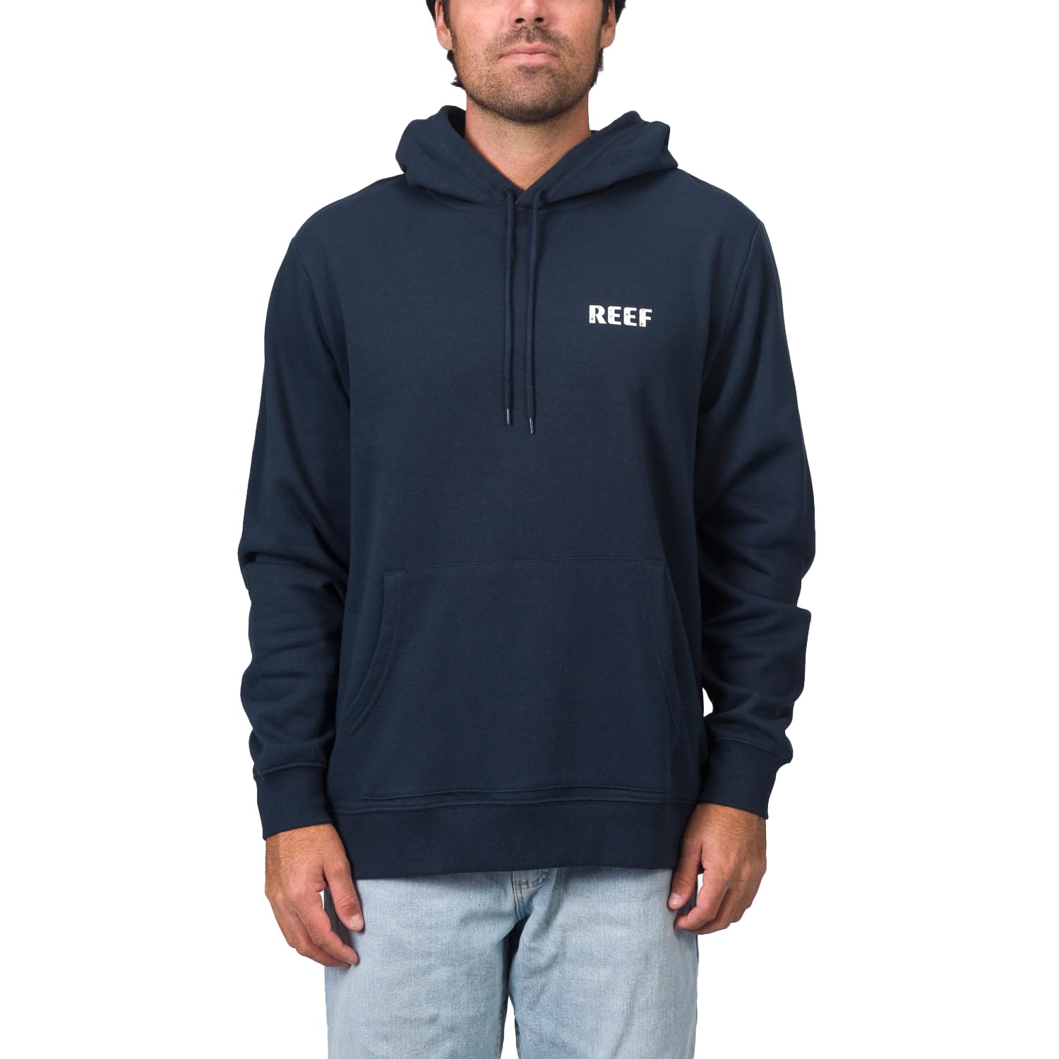 REEF Men’s Wellie Too Pullover Hoodie Sweatshirt, Insigna Blue, Medium