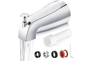 Bathtub Faucet Replacement with Diverter,Easy to Install Tub Spout for 1/2" Copper Pipe,1/2" IPS and 3/4" IPS with Install To