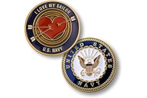 ARMED FORCES DEPOT U.S. Navy I Love My Sailor Challenge Coin