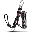 Heavy Duty Scuba Diving Lanyards - Stainless Steel Spring Coiled With Quick Release Buckle, 2-Pack