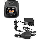NEWASHAN Desktop Charger Compatible with Motorola Radio APX900 APX4000 DP4800 XPR3000 XPR3300e XPR3500 XPR6550 XPR7550 Ni-MH Ni-CD Li-ion Battery Charging Dock Cradle Base + AC DC Adapter Plug