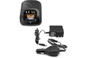 NEWASHAN Desktop Charger Compatible with Motorola Radio APX900 APX4000 DP4800 XPR3000 XPR3300e XPR3500 XPR6550 XPR7550 Ni-MH Ni-CD Li-ion Battery Charging Dock Cradle Base + AC DC Adapter Plug