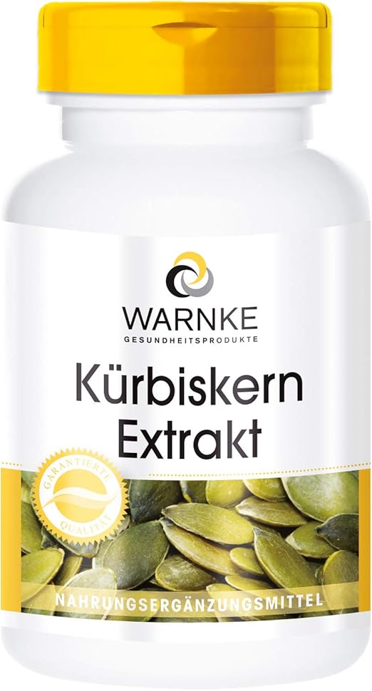 Warnke Gesundheitsprodukte Kürbiskern Extrakt (101) 500 mg mit nat