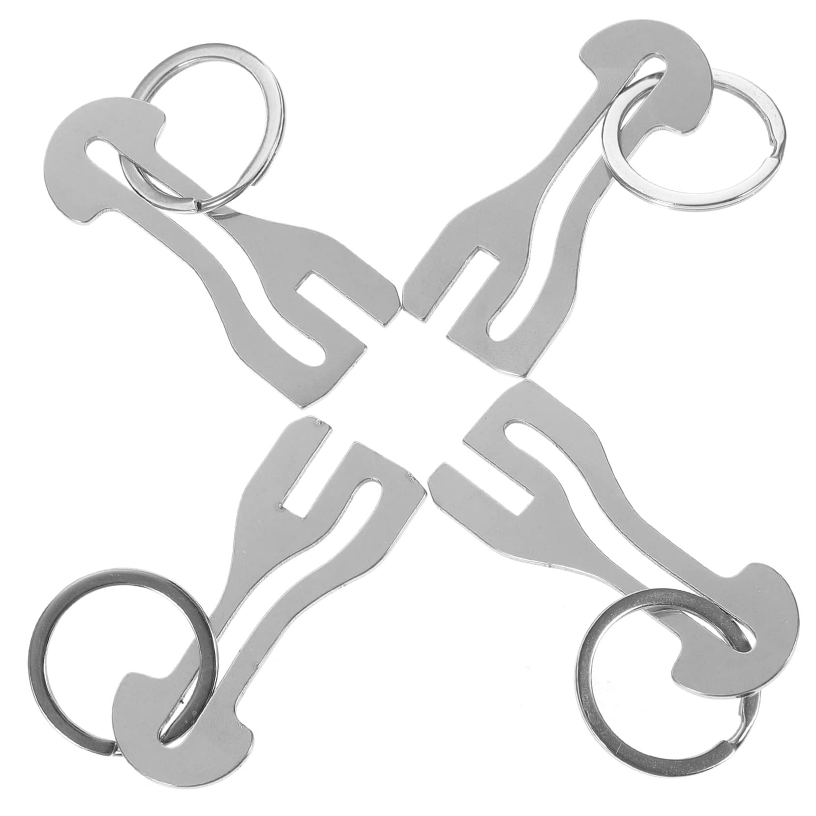 STOBOK 4pcs Cart Token Key Ring Pendant Tokens for Cart Trolley s Pendant Portable Key Ring Trolley Coin Key Fob Portable Office Shopping Zinc Alloy U.k. Metal