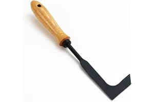 Lcokeiy Weed Puller Tool-Crack Weeder with Beech Handle for Garden,Sidewalk,Driveway Cracks,Paving Brick Moss Removal & Lawn Edging