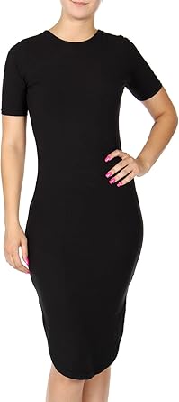 curved hem bodycon dress