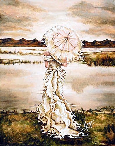 Canvas Wall Art 8"x10",11"x14", 16"X20" - CONTEMPLATION - print on canvas by Karina Llergo Art