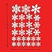 116 pcs White Snowflakes Window Clings Decal Stickers Christmas Thanksgiving Decorations Ornaments Party Supplies