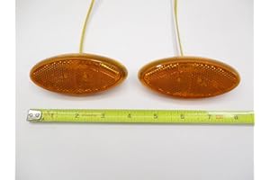 C2W (2) 4 inch Amber LED Side Marker Clearance Lights Truck Trailer Camper RV Lights