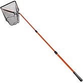 Fiblink Folding Aluminum Fishing Landing Net Fish Net with Extending Telescoping Pole Handle