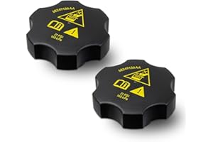 GFDOSO 2 Pcs 68442532AA Radiator Coolant Reservoir Cap Replacement for 2013-2021 Ram 1500 2500 3500 4500 5500 for Chrysler for Dodge for Jeep - Replace 68442532AA, 68249136AA, 53479332