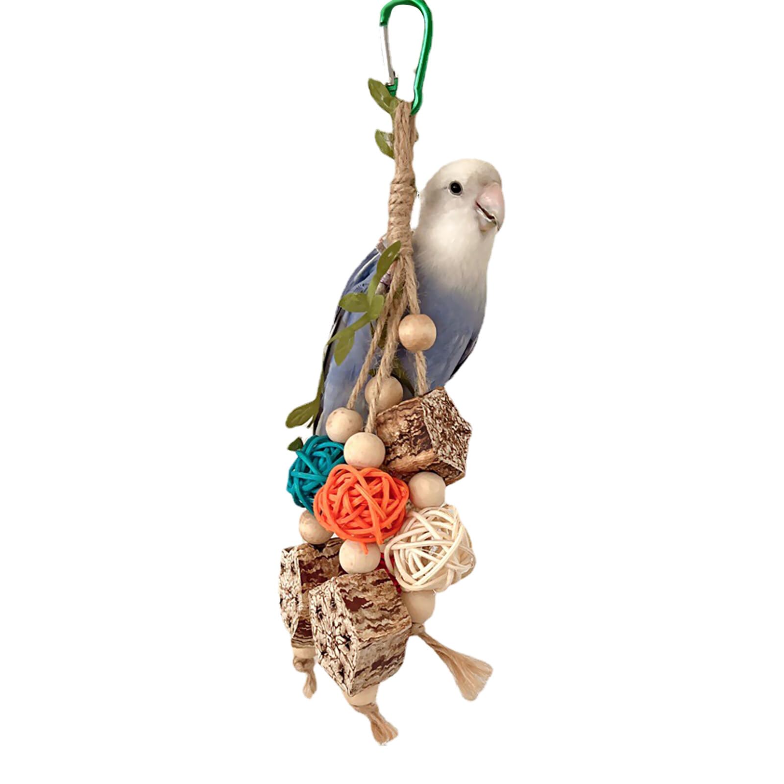 Fyfjur Budgie Toys for Birds, Beak Grinding Puzzle to Relieve Boredom - Suitable for Small and Medium-sized Birds Like Cockatiels, Peony Parrots and Budgies