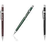 Value Pack of 3 Pentel Sharp Automatic Pencil, 0.5mm, Black, Burgundy, Green Barrels, 3 Pack (P205) by Pentel