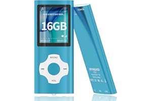 MYMAHDI MP3/MP4 Music Player with 16 GB Memory Card(Expandable Up to 128GB),Supporting Photo Viewer,Voice Recorder,FM Radio,E