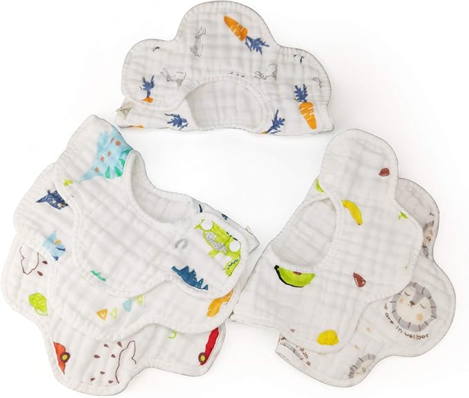 muslin drool bib