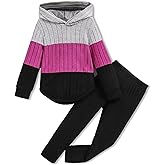 Girls Clothes Fall Girl Outfits 2Pcs Hoodie Pullover Sweatshirt+Pant+Leggings Winter Set for Size 4-8 Years Little Girls