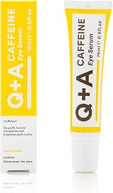 Q+A Caffeine Eye Serum 15ml Brightening Eye Treatment Dark Circles Puffiness