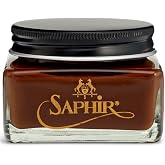 Saphir Medaille d'Or Pommadier Cream 75ml &ndash; Natural Cream Leather Shoe Polish, Leather Conditioner for Boots, Handbags