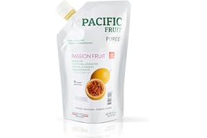 Passion Fruit Puree | Real Passionfruit Pulp without Seeds | Maracuya Not from Concentrate for Cocktails & Drinks | Fresh Fru
