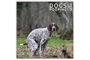 ARTICO Dog Pooping Calendar 2025, 12 x 12 inch, Funny Gift, White Elephant, Gag Gift, Secret Santa