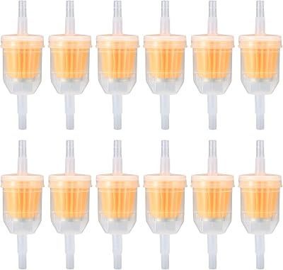 Vwoqiy 12 Pcs Gas Inline Fuel Filters 6mm 8mm Universal Motorcycle Petrol