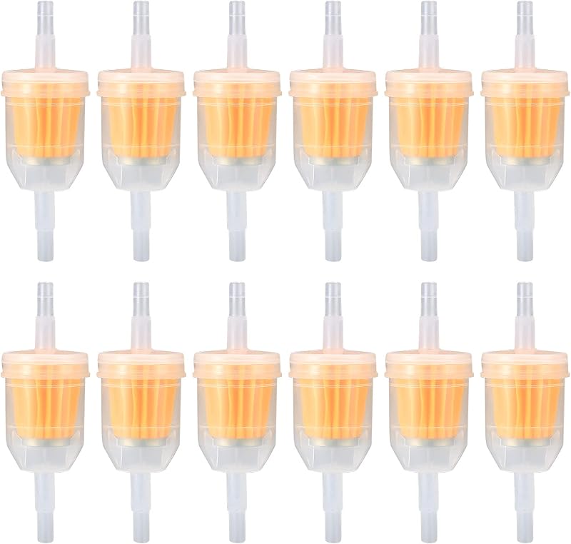 Vwoqiy 12 Pcs Gas Inline Fuel Filters 6mm 8mm Universal Motorcycle Petrol